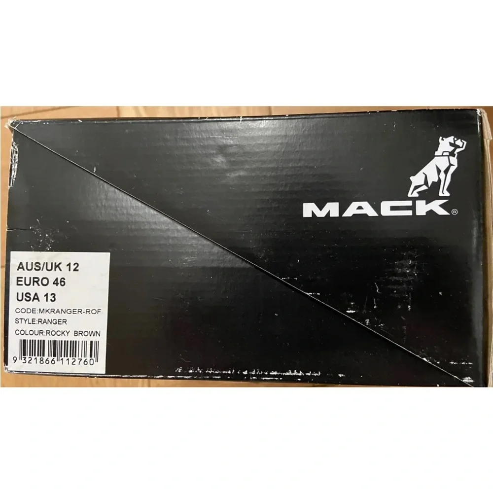 Mack Ranger Lace-Up Safety Rocky Brown Boots Size US 13 AUS/UK 12 EU 46